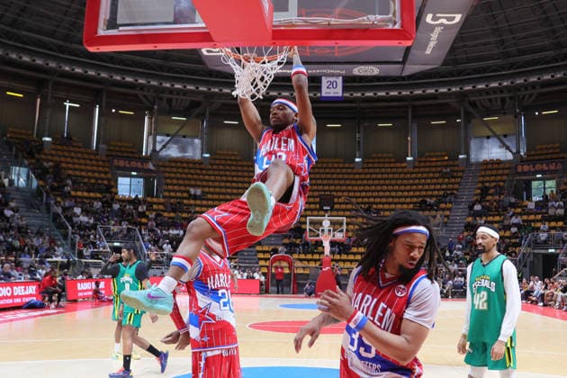 43 Trouble Trimble Harlem Globetrotters - Washington Generals 100Years World Tour Bologna 11-04-2026 during Harlem Globetrotters 100Years World Tour, Events in Bologna, Italy, April 11 2026  Copyright: xValentinoxOrsini IPAxSportx xipa-agency.netx xx IPA_73902084 IPA_Agency_IPA73902084