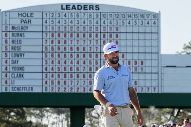 260411 Cameron Young of the United States during the third round of the 2026 Masters Golf Tournament on April 11, 2026 in Augusta. Photo: Petter Arvidson BILDBYRAN kod PA PA1195 golf masters bbeng the masters augusta Copyright: PETTERxARVIDSON BB260411PA130