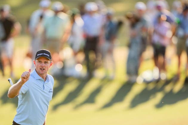 260411 Justin Rose of England during the third round of the 2026 Masters Golf Tournament on April 11, 2026 in Augusta. Photo: Petter Arvidson BILDBYRAN kod PA PA1195 golf masters bbeng the masters augusta jubel Copyright: PETTERxARVIDSON BB260411PA155