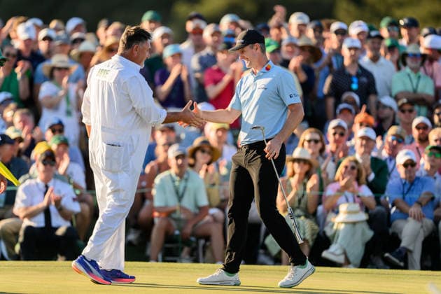 260411 Justin Rose of England during the third round of the 2026 Masters Golf Tournament on April 11, 2026 in Augusta. Photo: Petter Arvidson BILDBYRAN kod PA PA1195 golf masters bbeng the masters augusta jubel Copyright: PETTERxARVIDSON BB260411PA164