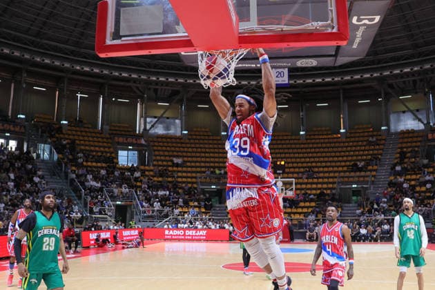 BASKET - Evento - Harlem Globetrotters 100Years World Tour 39 Bones Driscoll Harlem Globetrotters - Washington Generals 100Years World Tour Bologna 11-04-2026 during Harlem Globetrotters 100Years World Tour, Events in Bologna, Italy, April 11 2026 Bologna Italy  Copyright: xIPAxSport ABACAx
