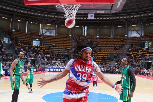 BASKET - Evento - Harlem Globetrotters 100Years World Tour 39 Bones Driscoll Harlem Globetrotters - Washington Generals 100Years World Tour Bologna 11-04-2026 during Harlem Globetrotters 100Years World Tour, Events in Bologna, Italy, April 11 2026 Bologna Italy  Copyright: xIPAxSport ABACAx