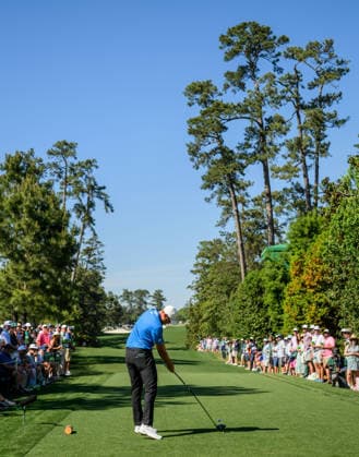 260411 Ludvig Aberg of Sweden during the third round of the 2026 Masters Golf Tournament on April 11, 2026 in Augusta. Photo: Petter Arvidson BILDBYRAN kod PA PA1195 golf masters bbeng the masters augusta depp Copyright: PETTERxARVIDSON BB260411PA189