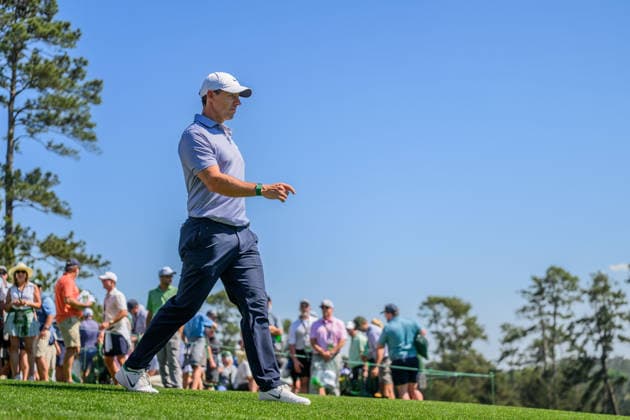 260411 Rory McIlroy of Northern Ireland during the third round of the 2026 Masters Golf Tournament on April 11, 2026 in Augusta. Photo: Petter Arvidson BILDBYRAN kod PA PA1195 golf masters bbeng the masters augusta Copyright: PETTERxARVIDSON BB260411PA205