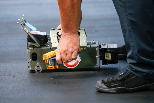 POMONA, CA - APRIL 11: A detailed view of equipment used to check track conditions at the Motorsport, Herren, USA, Dragster Drag Race Lucas Oil Winternationals on April 11, 2026 at In-N-Out Burger Pomona Dragstrip in Pomona, CA. (Photo by Larry Placido Icon Sportswire) AUTO: APR 11 NHRA Lucas Oil NHRA Winternationals EDITORIAL USE ONLY Icon78826041128
