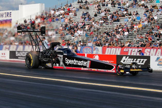 POMONA, CA - APRIL 11: Josh Hart is seen in qualifying action at the Motorsport, Herren, USA, Dragster Drag Race Lucas Oil Winternationals on April 11, 2026 at In-N-Out Burger Pomona Dragstrip in Pomona, CA. (Photo by Larry Placido Icon Sportswire) AUTO: APR 11 NHRA Lucas Oil NHRA Winternationals EDITORIAL USE ONLY Icon78826041139