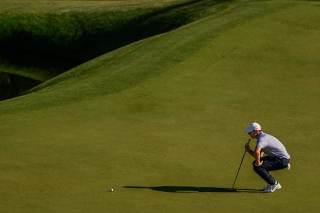 260411 Rory McIlroy of Northern Ireland during the third round of the 2026 Masters Golf Tournament on April 11, 2026 in Augusta. Photo: Petter Arvidson BILDBYRAN kod PA PA1195 golf masters bbeng the masters augusta Copyright: PETTERxARVIDSON BB260411PA219