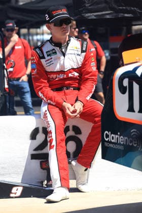 BRISTOL, TN - APRIL 11: Jesse Love ( 2 Richard Childress Racing Whelen Chevrolet) sits on pit road wall during practice for the NASCAR, Motorsport, USA O Reilly Auto Parts Series Suburban Propane 300 on April 11, 2026 at Bristol Motor Speedway in Bristol, TN. (Photo by Jeff Robinson Icon Sportswire) AUTO: APR 11 NASCAR O’Reilly Auto Parts Series Suburban Propane 300 EDITORIAL USE ONLY Icon260411382300