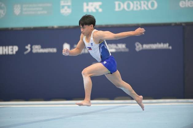 FIG APPARATUS WORLD CUP 2026 (CRO),Finals Day 1 (MAG, WAG), Hall Gradski vrt , Osijek, Croatia, 11.04.2026 YULO Karl Jahrel Eldrew (PHI) during FIG APPARATUS WORLD CUP 2026 (CRO),Final Day 1, FLOOR (MAG), Hall Gradski vrt , Osijek, Croatia, 11.04.2026 *** FIG APPARATUS WORLD CUP 2026 CRO ,Finals Day 1 MAG, WAG , Hall Gradski vrt , Osijek, Croatia, 11 04 2026 YULO Karl Jahrel Eldrew PHI during FIG APPARATUS WORLD CUP 2026 CRO ,Final Day 1, FLOOR MAG , Hall Gradski vrt , Osijek, Croatia, 11 04 2026 Copyright: xBEAUTIFULxSPORTS Stanusicx