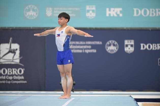 FIG APPARATUS WORLD CUP 2026 (CRO),Finals Day 1 (MAG, WAG), Hall Gradski vrt , Osijek, Croatia, 11.04.2026 YULO Karl Jahrel Eldrew (PHI) during FIG APPARATUS WORLD CUP 2026 (CRO),Final Day 1, FLOOR (MAG), Hall Gradski vrt , Osijek, Croatia, 11.04.2026 *** FIG APPARATUS WORLD CUP 2026 CRO ,Finals Day 1 MAG, WAG , Hall Gradski vrt , Osijek, Croatia, 11 04 2026 YULO Karl Jahrel Eldrew PHI during FIG APPARATUS WORLD CUP 2026 CRO ,Final Day 1, FLOOR MAG , Hall Gradski vrt , Osijek, Croatia, 11 04 2026 Copyright: xBEAUTIFULxSPORTS Stanusicx