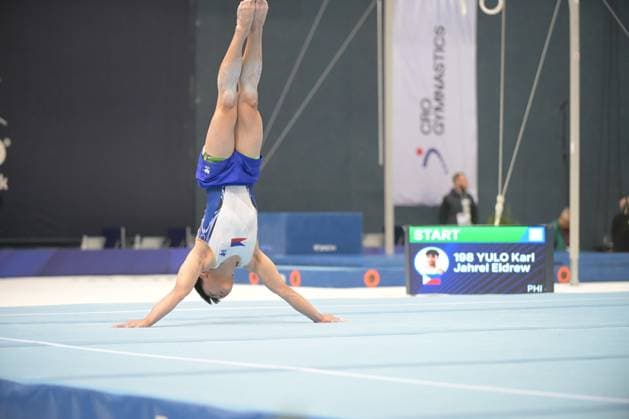 FIG APPARATUS WORLD CUP 2026 (CRO),Finals Day 1 (MAG, WAG), Hall Gradski vrt , Osijek, Croatia, 11.04.2026 YULO Karl Jahrel Eldrew (PHI) during FIG APPARATUS WORLD CUP 2026 (CRO),Final Day 1, FLOOR (MAG), Hall Gradski vrt , Osijek, Croatia, 11.04.2026 *** FIG APPARATUS WORLD CUP 2026 CRO ,Finals Day 1 MAG, WAG , Hall Gradski vrt , Osijek, Croatia, 11 04 2026 YULO Karl Jahrel Eldrew PHI during FIG APPARATUS WORLD CUP 2026 CRO ,Final Day 1, FLOOR MAG , Hall Gradski vrt , Osijek, Croatia, 11 04 2026 Copyright: xBEAUTIFULxSPORTS Stanusicx