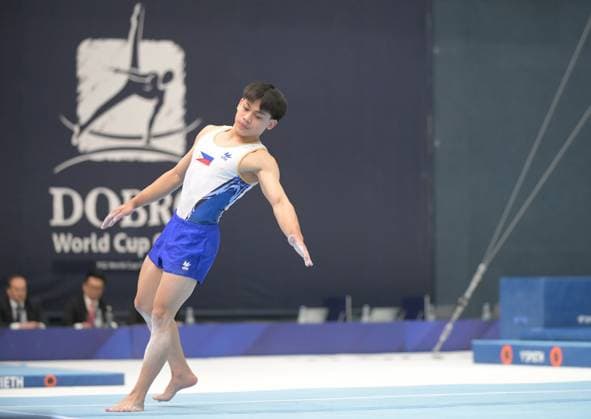 FIG APPARATUS WORLD CUP 2026 (CRO),Finals Day 1 (MAG, WAG), Hall Gradski vrt , Osijek, Croatia, 11.04.2026 YULO Karl Jahrel Eldrew (PHI) during FIG APPARATUS WORLD CUP 2026 (CRO),Final Day 1, FLOOR (MAG), Hall Gradski vrt , Osijek, Croatia, 11.04.2026 *** FIG APPARATUS WORLD CUP 2026 CRO ,Finals Day 1 MAG, WAG , Hall Gradski vrt , Osijek, Croatia, 11 04 2026 YULO Karl Jahrel Eldrew PHI during FIG APPARATUS WORLD CUP 2026 CRO ,Final Day 1, FLOOR MAG , Hall Gradski vrt , Osijek, Croatia, 11 04 2026 Copyright: xBEAUTIFULxSPORTS Stanusicx