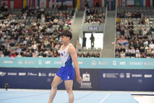 FIG APPARATUS WORLD CUP 2026 (CRO),Finals Day 1 (MAG, WAG), Hall Gradski vrt , Osijek, Croatia, 11.04.2026 YULO Karl Jahrel Eldrew (PHI) during FIG APPARATUS WORLD CUP 2026 (CRO),Final Day 1, FLOOR (MAG), Hall Gradski vrt , Osijek, Croatia, 11.04.2026 *** FIG APPARATUS WORLD CUP 2026 CRO ,Finals Day 1 MAG, WAG , Hall Gradski vrt , Osijek, Croatia, 11 04 2026 YULO Karl Jahrel Eldrew PHI during FIG APPARATUS WORLD CUP 2026 CRO ,Final Day 1, FLOOR MAG , Hall Gradski vrt , Osijek, Croatia, 11 04 2026 Copyright: xBEAUTIFULxSPORTS Stanusicx
