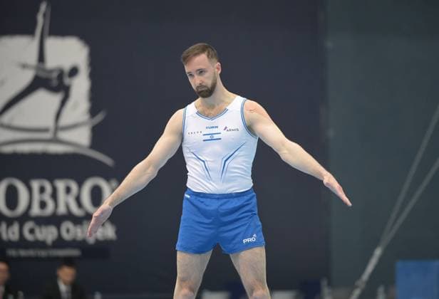 FIG APPARATUS WORLD CUP 2026 (CRO),Finals Day 1 (MAG, WAG), Hall Gradski vrt , Osijek, Croatia, 11.04.2026 DOLGOPYAT Artem (ISR) during FIG APPARATUS WORLD CUP 2026 (CRO),Final Day 1, FLOOR (MAG), Hall Gradski vrt , Osijek, Croatia, 11.04.2026 *** FIG APPARATUS WORLD CUP 2026 CRO ,Finals Day 1 MAG, WAG , Hall Gradski vrt , Osijek, Croatia, 11 04 2026 DOLGOPYAT Artem ISR during FIG APPARATUS WORLD CUP 2026 CRO ,Final Day 1, FLOOR MAG , Hall Gradski vrt , Osijek, Croatia, 11 04 2026 Copyright: xBEAUTIFULxSPORTS Stanusicx