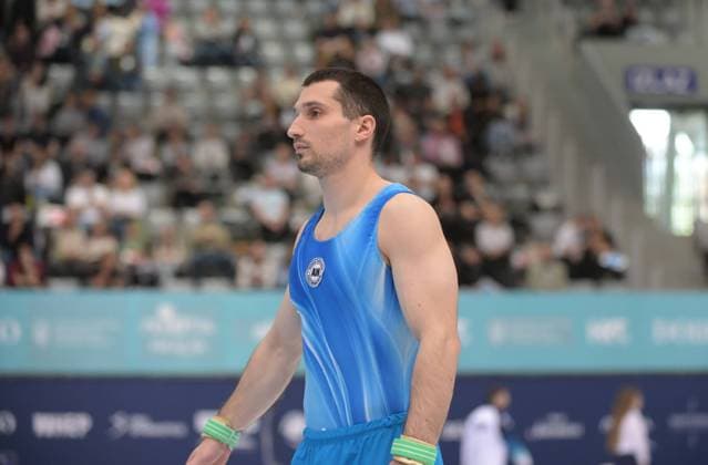 FIG APPARATUS WORLD CUP 2026 (CRO),Finals Day 1 (MAG, WAG), Hall Gradski vrt , Osijek, Croatia, 11.04.2026 AHARAMKOU Yahor (AIN) during FIG APPARATUS WORLD CUP 2026 (CRO),Final Day 1, FLOOR (MAG), Hall Gradski vrt , Osijek, Croatia, 11.04.2026 *** FIG APPARATUS WORLD CUP 2026 CRO ,Finals Day 1 MAG, WAG , Hall Gradski vrt , Osijek, Croatia, 11 04 2026 AHARAMKOU Yahor AIN during FIG APPARATUS WORLD CUP 2026 CRO ,Final Day 1, FLOOR MAG , Hall Gradski vrt , Osijek, Croatia, 11 04 2026 Copyright: xBEAUTIFULxSPORTS Stanusicx