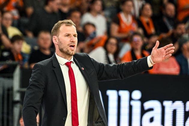 GER, BBL, ratiopharm Ulm vs BMA 365 Bamberg Baskets 11.04.2026, ratiopharm arena, Neu-Ulm, GER, BBL, ratiopharm Ulm vs BMA 365 Bamberg Baskets, im Bild Anton Gavel (Bamberg)