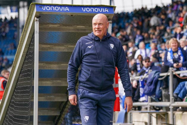 Deutschland: Fussball 2. Bundesliga 2025 - 2026, 29. Spieltag - VfL Bochum vs Eintracht Braunschweig - Vonovia Ruhrstadion: Uwe Rösler Uwe Roesler Uwe Rosler (Trainer, VfL Bochum)