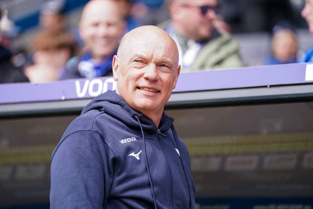 Deutschland: Fussball 2. Bundesliga 2025 - 2026, 29. Spieltag - VfL Bochum vs Eintracht Braunschweig - Vonovia Ruhrstadion: Uwe Rösler Uwe Roesler Uwe Rosler (Trainer, VfL Bochum)