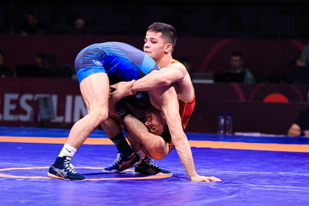 Senior Wrestling Asian Championships 61kg FS - Gulomjon Abdullaev (UZB) df. Azatberdi Ashyrgulyyev (TKM)