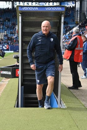 Trainer Uwe Rösler (VfL Bochum) 12.04.2026, Fussball 2. Bundesliga, Saison 2025 2026, 29. Spieltag, VfL Bochum - Eintracht Braunschweig DFL regulations prohibit any use of photographs as image sequences and or quasi-video Bochum Vonovia Ruhrstadion Nordrhein Westfalen Deutschland