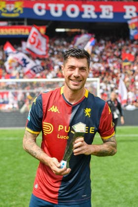 Genoa™s Stefano Sabelli Panini Player of the match Serie A Enilive 2025 2026 during the match between Genoa and Sassuolo at the Luigi Ferraris Stadium in Genoa, Italy - Sunday, April 12, 2026. - Soccer .  Copyright: xTanoxPecoraro LaPressex
