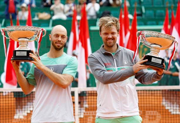 Rolex Monte-Carlo Masters PHOTOPQR NICE MATIN Dylan Meiffret ; Roquebrune Cap-Martin ; 12 04 2026 ; 119e edition du Rolex Monte-Carlo Masters de Tennis. Matchs du 8e jour. ICI : Finale du double, l equipe des allemands K. KRAWIETZ et T. PUETZ remportent la competition face a M. AREVALO et M. PAVIC ICI : K. KRAWIETZ et T. PUETZ Roquebrune Cap-Martin France  Copyright: xPHOTOPQR NICExMATIN MAXPPPxDylanxMeiffretx 20260412NIM9923 20260412NIM9923