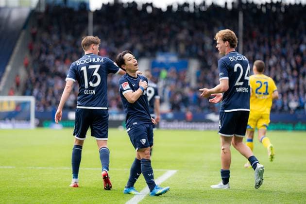 VfL Bochum 1848 vs Eintracht Braunschweig - 2. Bundesliga Matchday 29 Koji Miyoshi of VfL Bochum 1848 in action, 2. Bundesliga, April 12, 2026. Copyright: xTaiseixIwamotox