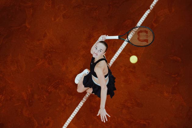 TENNIS - WTA, Tennis Damen Upper Austria Ladies Linz LINZ,AUSTRIA,12.APR.26 - TENNIS - WTA Tour, Upper Austria Ladies Linz. Image shows Anastasia Potapova (AUT).  GEPAxpictures xAlexanderxSolc