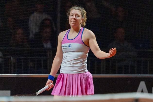 Anna-Lena Friedsam, enttäuscht, unzufrieden, Zeynep Sonmez vs. Anna-Lena Friedsam, Tennis, ATP, Tennis Herren Turnier, WTA, Tennis Damen 500, Porsche Tennis Grand-Prix, Court 1, Qualifikation, 12.04.2026, Zeynep Sonmez vs. Anna-Lena Friedsam, Tennis, ATP-Turnier, WTA 500, Porsche Tennis Grand-Prix, Court 1, Qualifikation, 12.04.2026, Stuttgart Copyright: xEibner-Pressefoto EdwardxCheungx EP_ECG