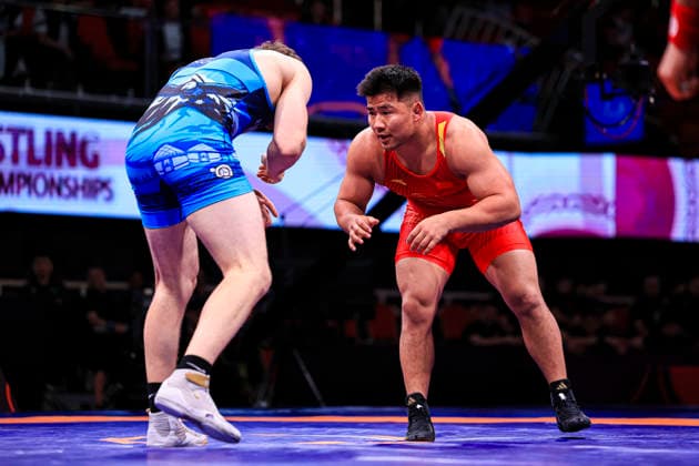 Senior Wrestling Asian Championships 92kg FS - Iakov Chaplin (KGZ) df. Hade Ayidusi (CHN)
