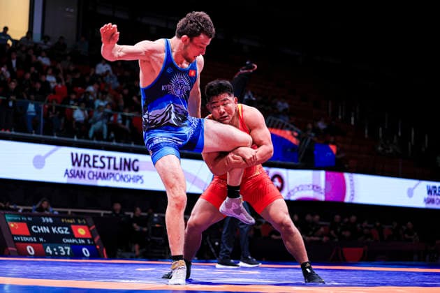 Senior Wrestling Asian Championships 92kg FS - Iakov Chaplin (KGZ) df. Hade Ayidusi (CHN)
