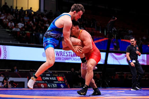 Senior Wrestling Asian Championships 92kg FS - Iakov Chaplin (KGZ) df. Hade Ayidusi (CHN)