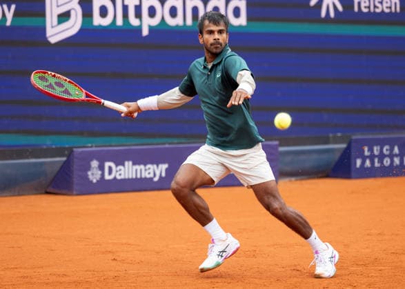 Sumit Nagal (IND) Tennis - BMW Open 2026 - ATP, Tennis Herren 500 - MTTC Iphitos - Muenchen - Bayern - Deutschland - 12 April 2026. Copyright: xJuergenxHasenkopfx