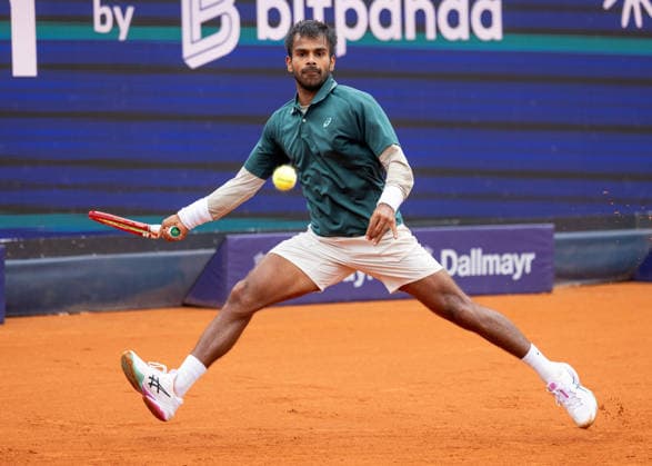 Sumit Nagal (IND) Tennis - BMW Open 2026 - ATP, Tennis Herren 500 - MTTC Iphitos - Muenchen - Bayern - Deutschland - 12 April 2026. Copyright: xJuergenxHasenkopfx