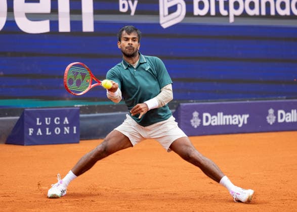 Sumit Nagal (IND) Tennis - BMW Open 2026 - ATP, Tennis Herren 500 - MTTC Iphitos - Muenchen - Bayern - Deutschland - 12 April 2026. Copyright: xJuergenxHasenkopfx
