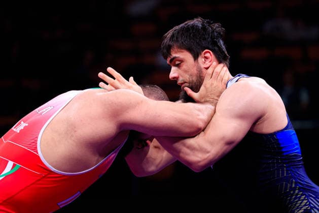 Senior Wrestling Asian Championships 125kg FS - Amir Hossein Abbas Zare (IRI) df. Shamil Magomed A Sharipov (BRN)