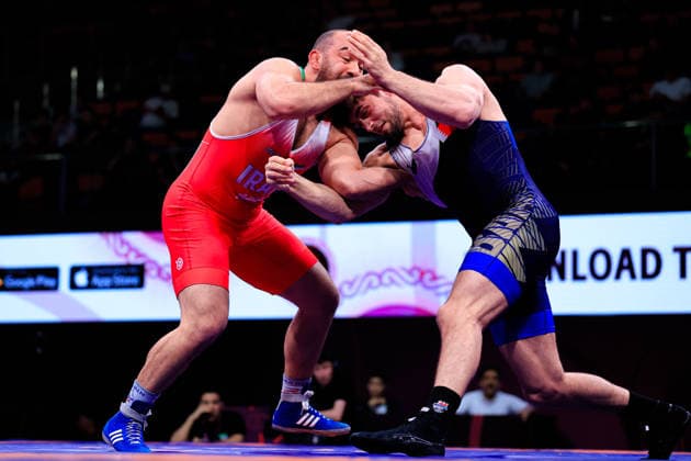 Senior Wrestling Asian Championships 125kg FS - Amir Hossein Abbas Zare (IRI) df. Shamil Magomed A Sharipov (BRN)