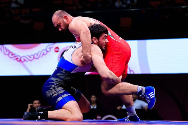 Senior Wrestling Asian Championships 125kg FS - Amir Hossein Abbas Zare (IRI) df. Shamil Magomed A Sharipov (BRN)