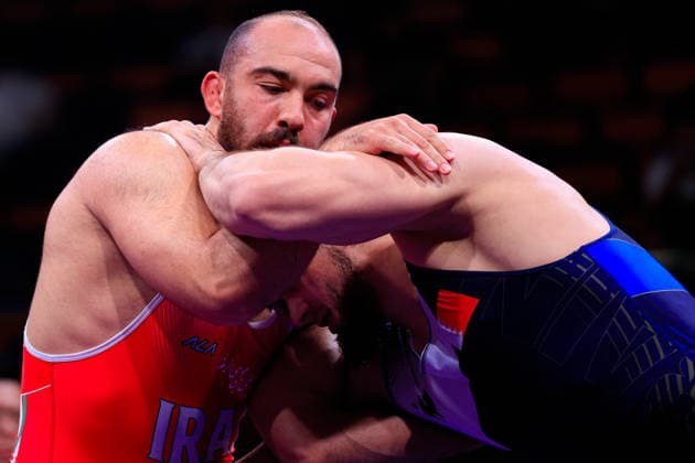 Senior Wrestling Asian Championships 125kg FS - Amir Hossein Abbas Zare (IRI) df. Shamil Magomed A Sharipov (BRN)