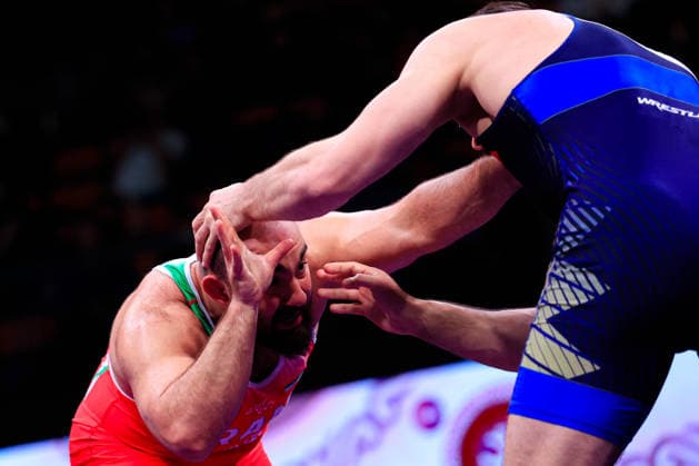 Senior Wrestling Asian Championships 125kg FS - Amir Hossein Abbas Zare (IRI) df. Shamil Magomed A Sharipov (BRN)
