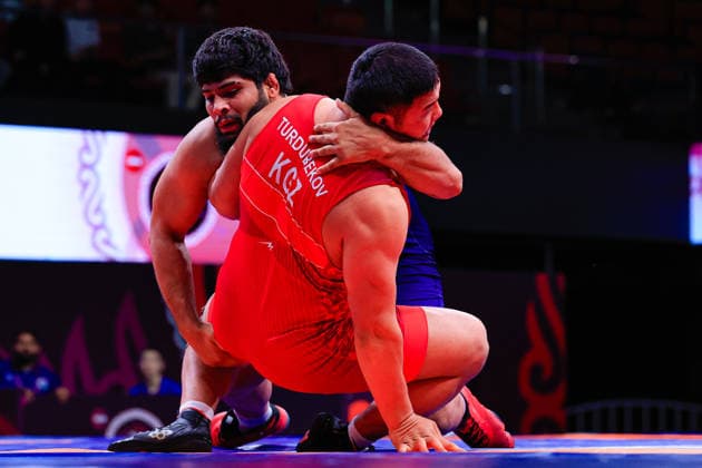 Senior Wrestling Asian Championships 125kg FS - Dinesh Dinesh (IND) df. Arslanbek Turdubekov (KGZ)