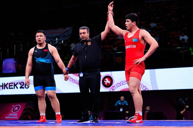 Senior Wrestling Asian Championships 125kg FS - Yedige Kassimbek (KAZ) df. Buheeerdun Buheeerdun (CHN)