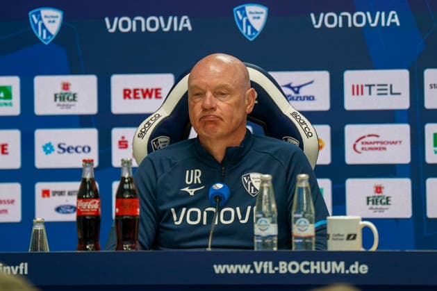 Deutschland: Fussball 2. Bundesliga 2025 - 2026, 29. Spieltag - VfL Bochum vs Eintracht Braunschweig - Vonovia Ruhrstadion: Uwe Rösler Uwe Roesler Uwe Rosler (Trainer, VfL Bochum) Pressekonferenz, Medien