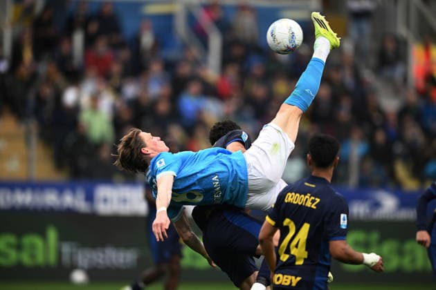 Cm Parma 12 04 2026 - campionato di calcio serie A Parma-Napoli foto Cristiano Mazzi Image nella foto: Scott McTominay 