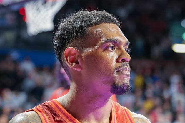 Xavier Rathan-Mayes 4 (FC Bayern Muenchen Basketball), FC Bayern Muenchen Basketball vs. Niners Chemnitz, easyCredit BBL, Basketball, Bundesliga, Maenner, Hauptrunde, 12. April 2026 Muenchen Bayern Deutschland