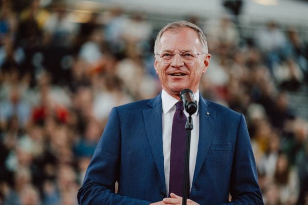 TENNIS - WTA, Tennis Damen Upper Austria Ladies Linz LINZ,AUSTRIA,12.APR.26 - TENNIS - WTA Tour, Upper Austria Ladies Linz. Image shows governor Thomas Stelzer (Upper Austria).  GEPAxpictures xAlexanderxSolc