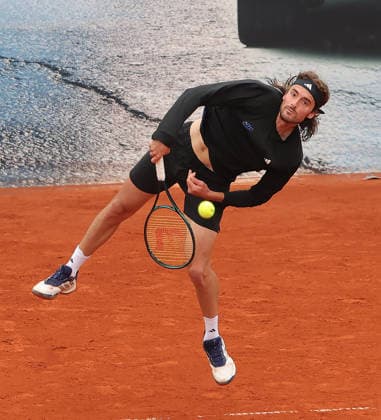 12.04.2026, BMW Open 2026, ATP, Tennis Herren Tour 500, MTTC Iphitos, Muenchen, Tennis, im Bild: Stefano Tsisipas ( GRE )