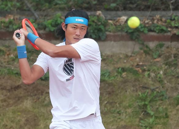 12.04.2026, BMW Open 2026, ATP, Tennis Herren Tour 500, MTTC Iphitos, Muenchen, Tennis, im Bild: Zhang Zhizhen ( CHI )
