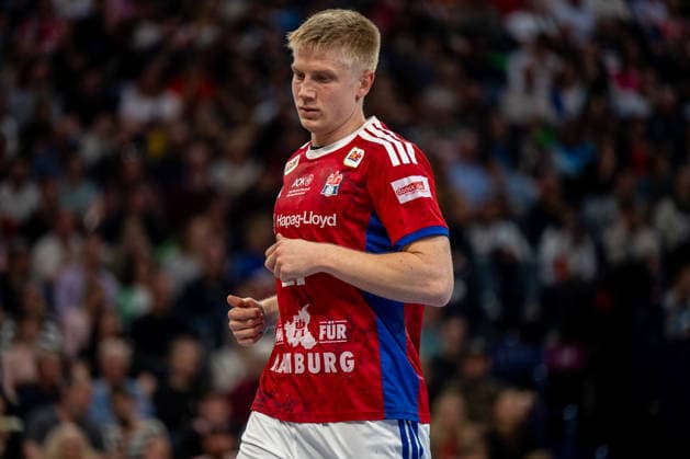 12.04.2026, xdobgx, Handball Daikin HBL, Handball Verein Hamburg - THW Kiel v.l. Frederik Bo Andersen (Handball Sport Verein Hamburg, 21) Portrait, Portraet, Einzelbild