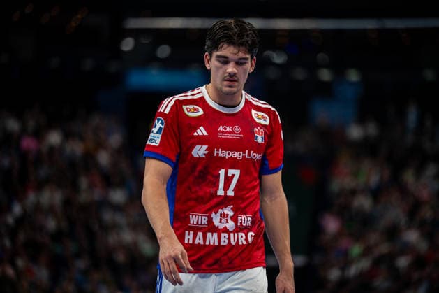 12.04.2026, xdobgx, Handball Daikin HBL, Handball Verein Hamburg - THW Kiel v.l. Kaj Geenen (Handball Sport Verein Hamburg, 17) Portrait, Portraet, Einzelbild